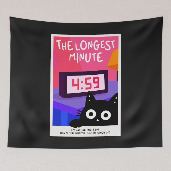Item preview, The clock is trolling me - Little Cat designed and sold by DibujandoPorfa.