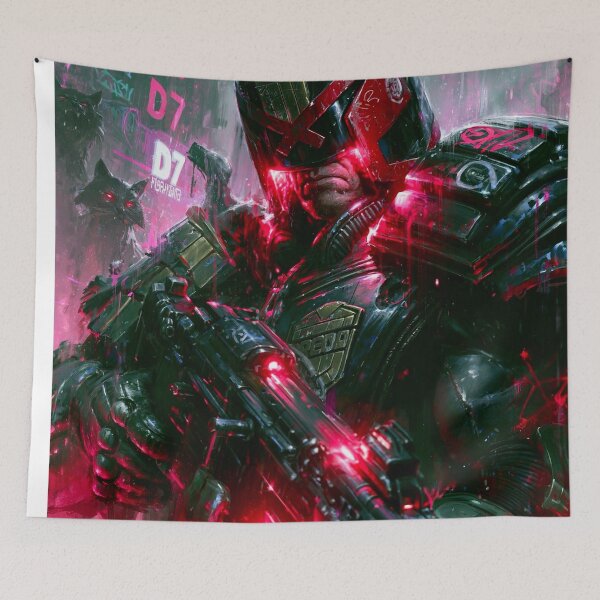 Item preview, Judge Dredd - Cyberpunk Sci Fi Anime art designed and sold by Delerat7.