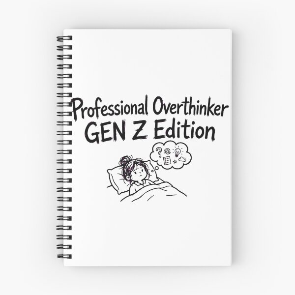 Item preview, Professional Overthinker Gen Z Edition Funny Anxiety Bed Rot designed and sold by StyxIND.