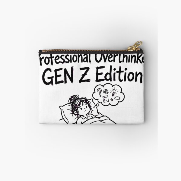 Item preview, Professional Overthinker Gen Z Edition Funny Anxiety Bed Rot designed and sold by StyxIND.