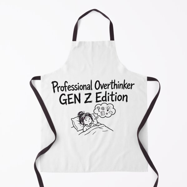 Item preview, Professional Overthinker Gen Z Edition Funny Anxiety Bed Rot designed and sold by StyxIND.
