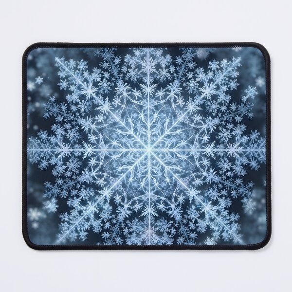 Item preview, Fractal Snowflake - Blue Winter Crystal Art designed and sold by Sybille-Yates.