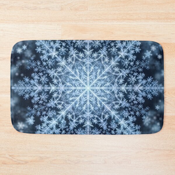 Item preview, Fractal Snowflake - Blue Winter Crystal Art designed and sold by Sybille-Yates.