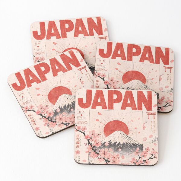 Item preview, Vintage Japan Mount Fuji Cherry Blossom Retro Travel Wall Decor Poster Art designed and sold by FaizArtShop.