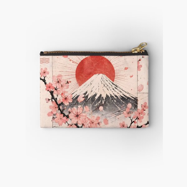 Item preview, Vintage Japan Mount Fuji Cherry Blossom Retro Travel Wall Decor Poster Art designed and sold by FaizArtShop.