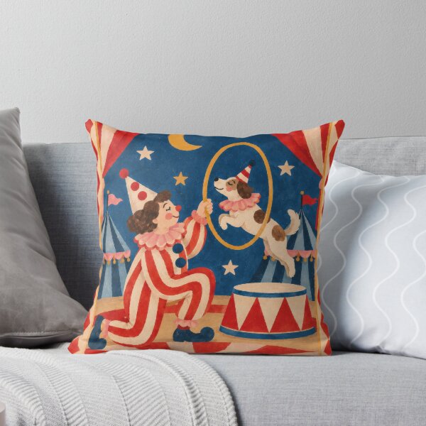Item preview, Vintage Circus Dog & Clown Art – Whimsical Carnival designed and sold by Love Pantone .