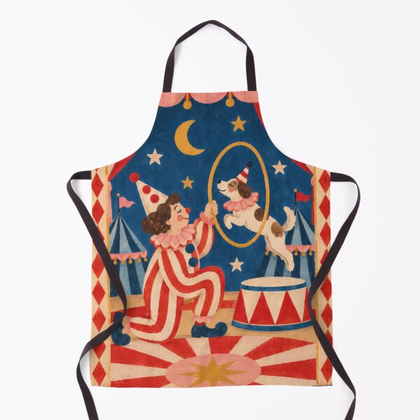 Item preview, Vintage Circus Dog & Clown Art – Whimsical Carnival designed and sold by Love Pantone .