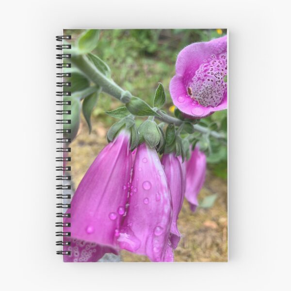Item preview, Flores de digital rosa – Fotografía macro de campanas naturales designed and sold by RithPix.