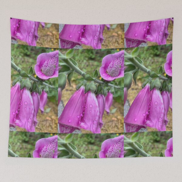 Item preview, Pink Foxglove Flowers – Natural Bells Macro Photography designed and sold by RithPix.