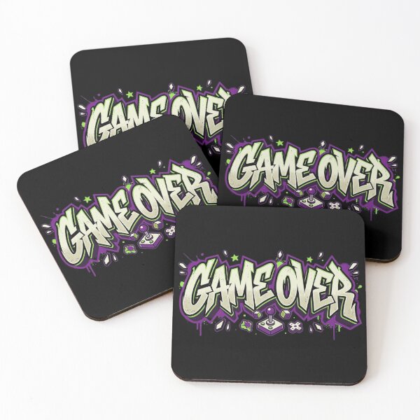 Item preview, Retro Graffiti Game Over Art designed and sold by RetroWaveDesign.