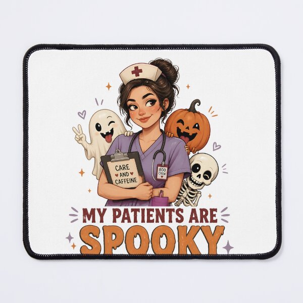 Item preview, My Patients Are Spooky Funny Hospital Nurse designed and sold by BernoNickel.