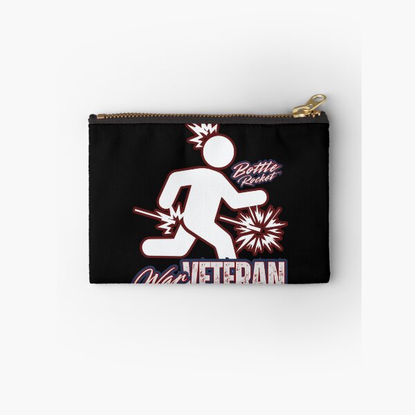 Item preview, Bottle Rocket War Veteran — Funny Firework Mishap Stick Figure Distressed Humor Graphic designed and sold by GFamilyC.