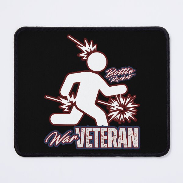 Item preview, Bottle Rocket War Veteran — Funny Firework Mishap Stick Figure Distressed Humor Graphic designed and sold by GFamilyC.