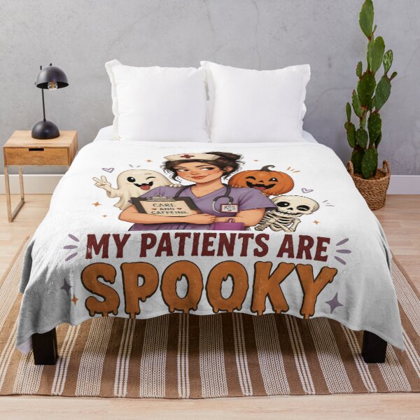 Item preview, My Patients Are Spooky Funny Hospital Nurse designed and sold by BernoNickel.