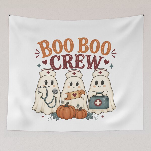 Item preview, Boo Boo Crew Nurse Spooky Hospital Team Halloween designed and sold by BernoNickel.