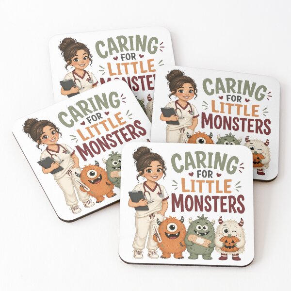 Item preview, Caring For Little Monsters Pediatric Nurse Halloween designed and sold by BernoNickel.