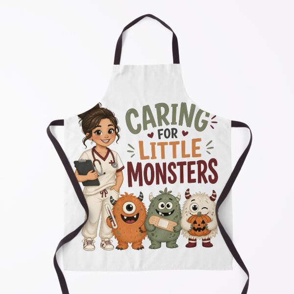 Item preview, Caring For Little Monsters Pediatric Nurse Halloween designed and sold by BernoNickel.