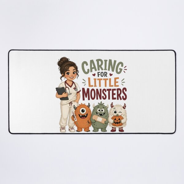 Item preview, Caring For Little Monsters Pediatric Nurse Halloween designed and sold by BernoNickel.