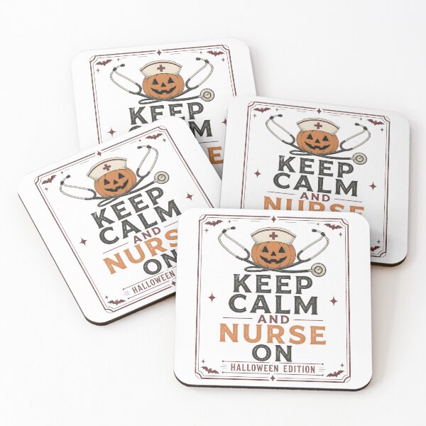 Item preview, Keep Calm And Nurse On Spooky Halloween Edition designed and sold by BernoNickel.