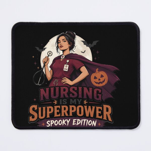 Item preview, Nursing Is My Superpower Spooky Edition Nurse designed and sold by BernoNickel.
