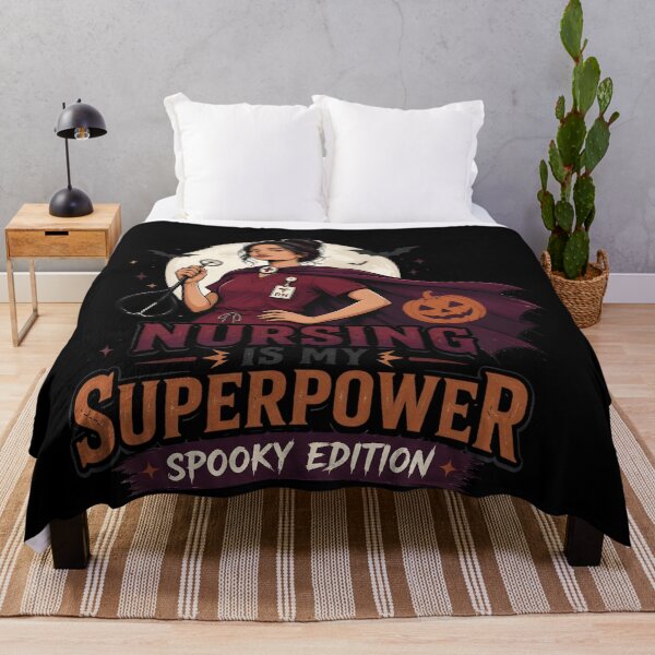 Item preview, Nursing Is My Superpower Spooky Edition Nurse designed and sold by BernoNickel.