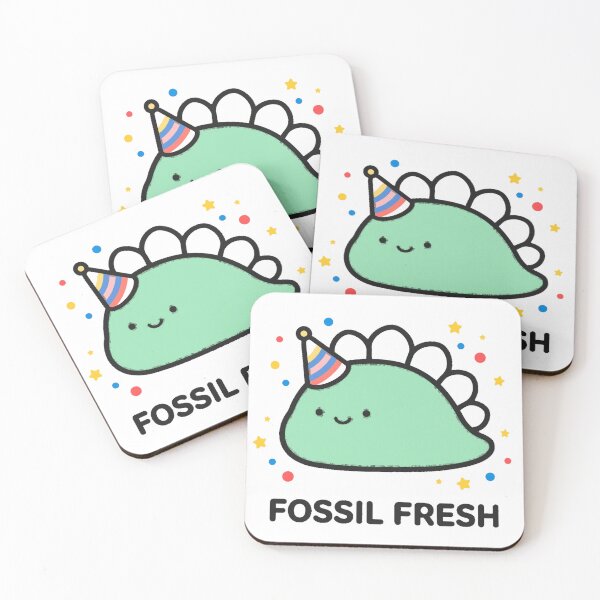 Item preview, Cute Chibi Stegosaurus Party Hat Fossil Fresh Dinosaur Sticker designed and sold by xiaoxiaochibi.