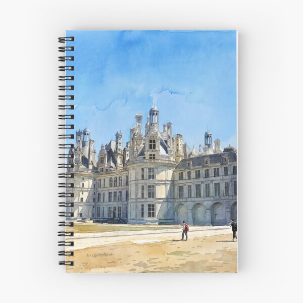 Item preview, Château de Chambord — French Renaissance digital Watercolor Landscape designed and sold by M.ALK.Watercolor.