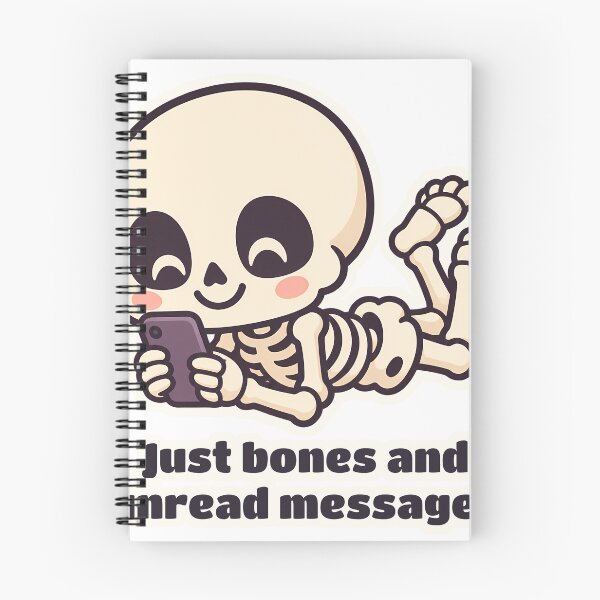 Item preview, Cute Skeleton Just Bones and Unread Messages designed and sold by OuqCreations.