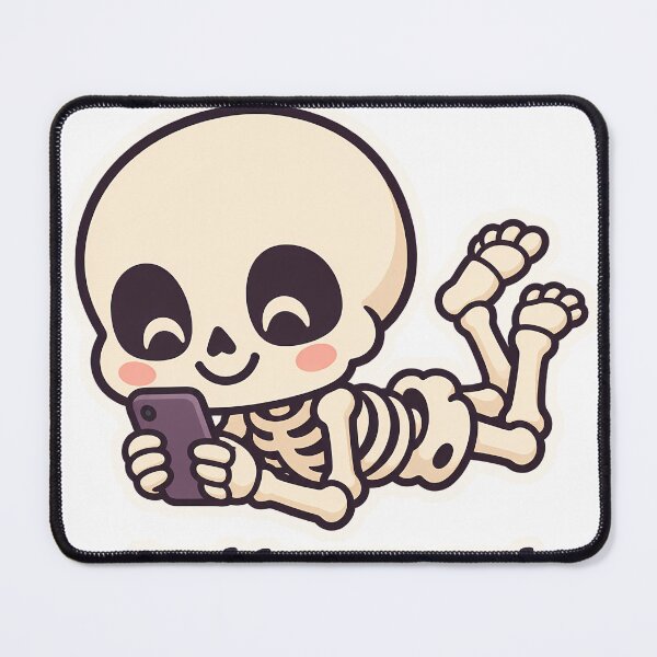 Item preview, Cute Skeleton Just Bones and Unread Messages designed and sold by OuqCreations.