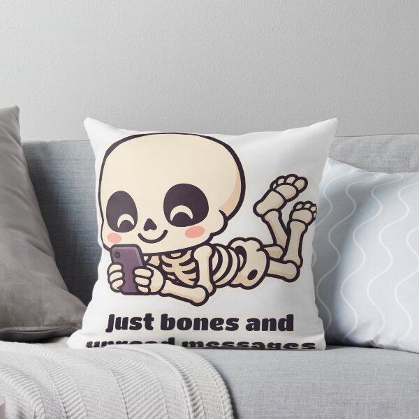 Item preview, Cute Skeleton Just Bones and Unread Messages designed and sold by OuqCreations.