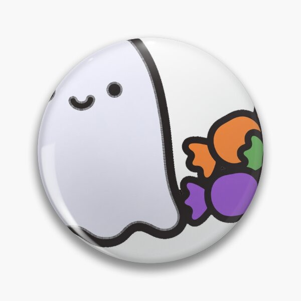 Item preview, Cute Chibi Ghost Halloween Candy Scarily Snackable Spooky Sticker designed and sold by xiaoxiaochibi.