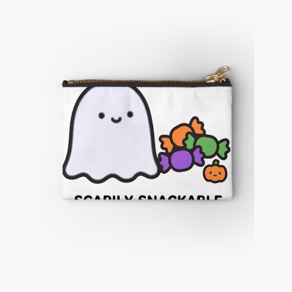 Item preview, Cute Chibi Ghost Halloween Candy Scarily Snackable Spooky Sticker designed and sold by xiaoxiaochibi.