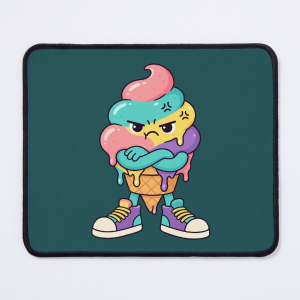 Item preview, Angry Ice Cream Cone | Cute Kawaii Mad Ice Cream Character designed and sold by MrDev.
