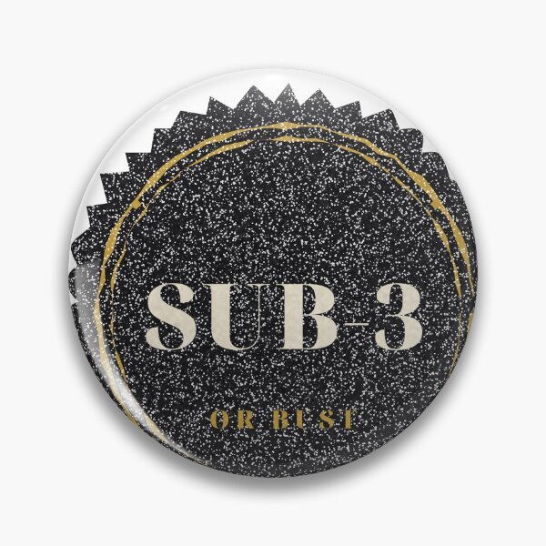 Item preview, Sub 3 or Bust Marathon Pace Goal Badge designed and sold by thestevebro.