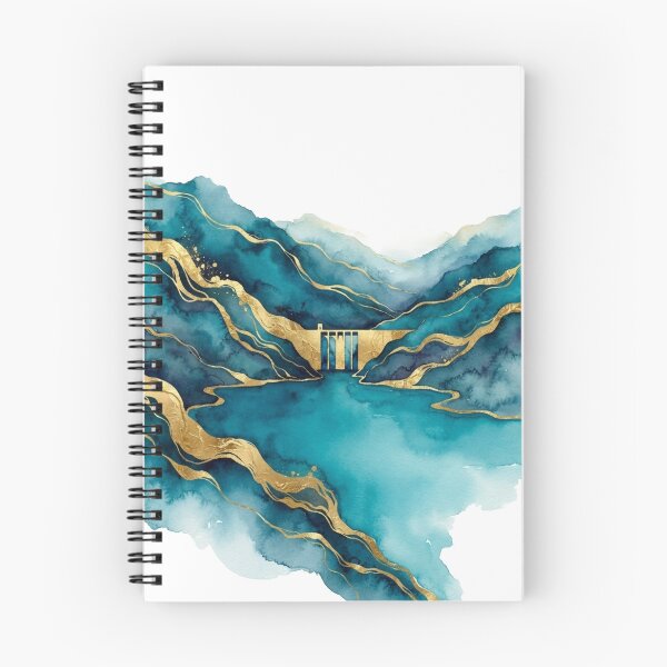 Item preview, Potrerillos Dam in Watercolor - Argentine Landscapes designed and sold by Esencia Argentina.
