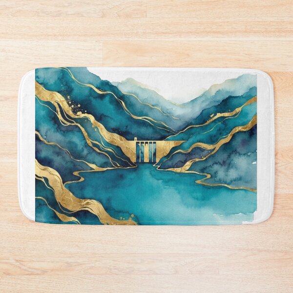Item preview, Potrerillos Dam in Watercolor - Argentine Landscapes designed and sold by Esencia Argentina.