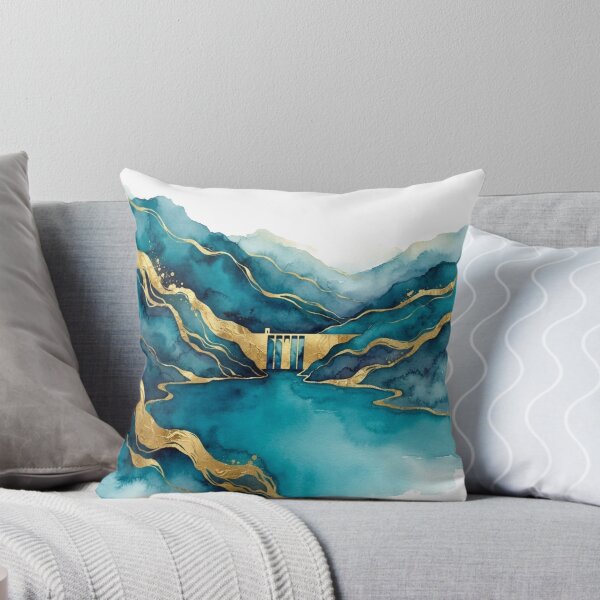 Item preview, Potrerillos Dam in Watercolor - Argentine Landscapes designed and sold by Esencia Argentina.