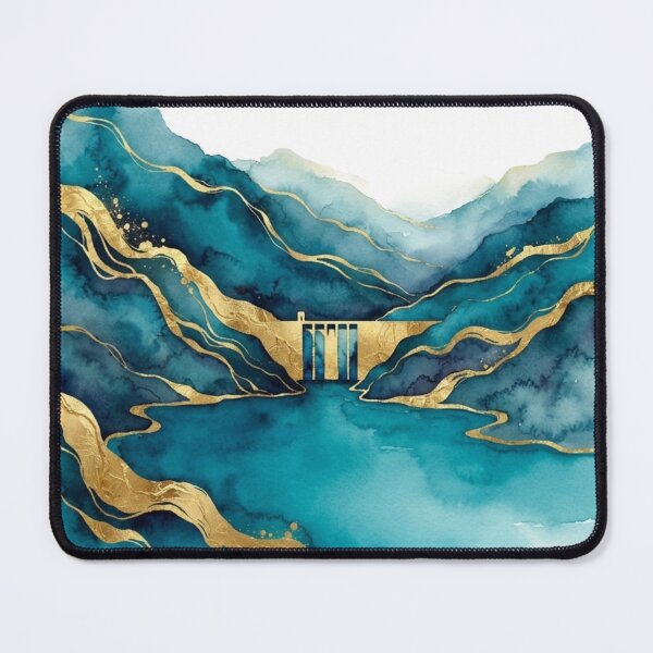 Item preview, Potrerillos Dam in Watercolor - Argentine Landscapes designed and sold by Esencia Argentina.