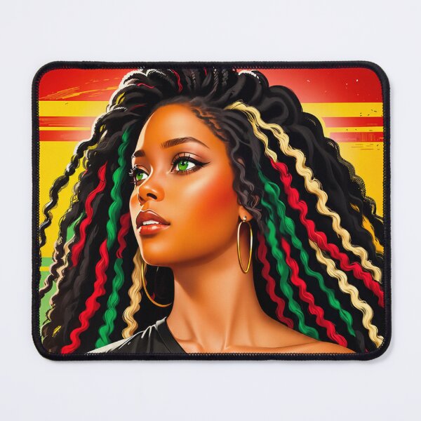 Item preview, Free Spirit Rasta Woman | Afro Pride | Reggae Culture Graphic T-Shirt designed and sold by GarnerSupplyCo.