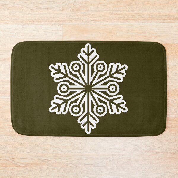 Item preview, Winter Snowflake Dark Olive Gold Seamless Pattern Art designed and sold by ​Jyoti Digital Artist.