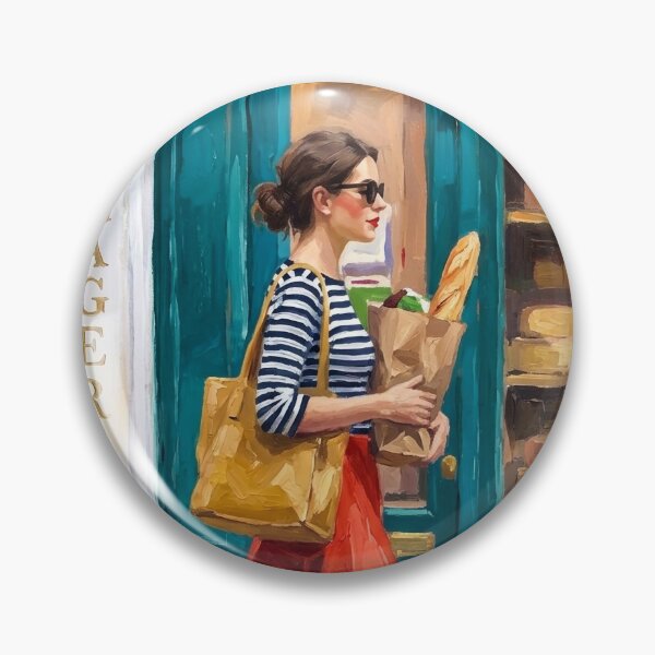 Item preview, Parisian Fromagerie Street Scene, Impressionist Painting designed and sold by CARRAANN.