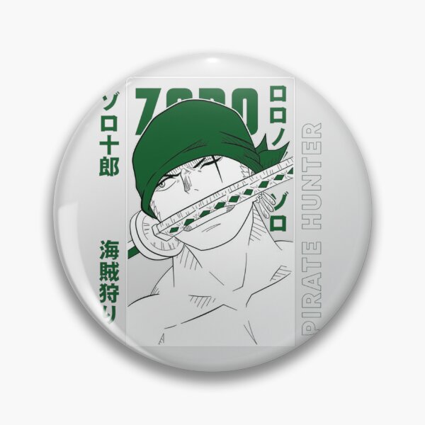 Item preview, Roronoa Zoro Pirate Hunter Sword In Mouth Close Up Japanese Text One Piece Fan Art Apparel Gift designed and sold by CaseMitch.