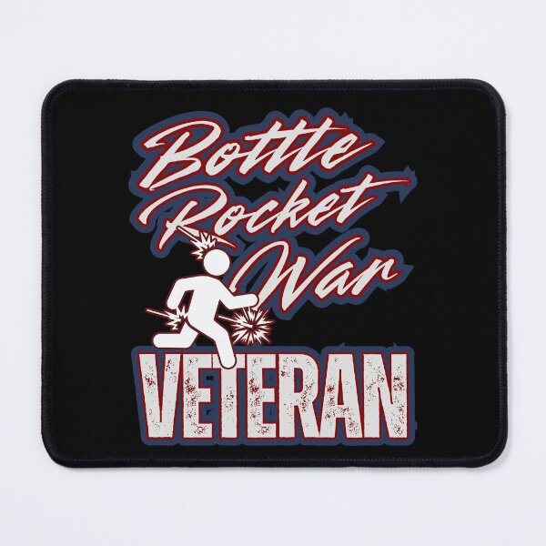 Item preview, Bottle Rocket War Veteran – Funny Firework Mishap Stick Figure Retro Explosion Humor Graphic designed and sold by GFamilyC.