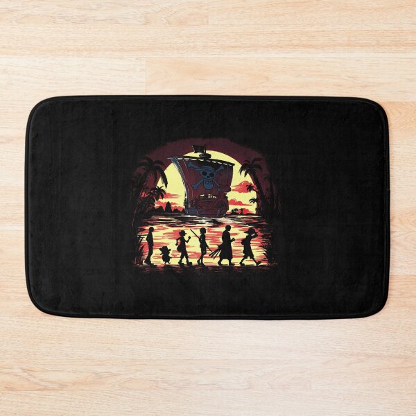 Item preview, Straw Hat Pirates Sunset Silhouette Thousand Sunny One Piece Crew Adventure Fan Art Apparel Gift designed and sold by CaseMitch.