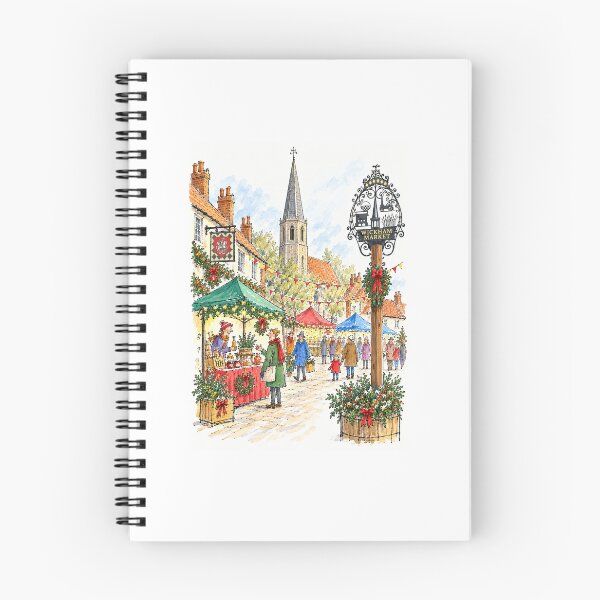 Item preview, Wickham Market Suffolk Christmas Illustration designed and sold by Rodney's Marketplace.