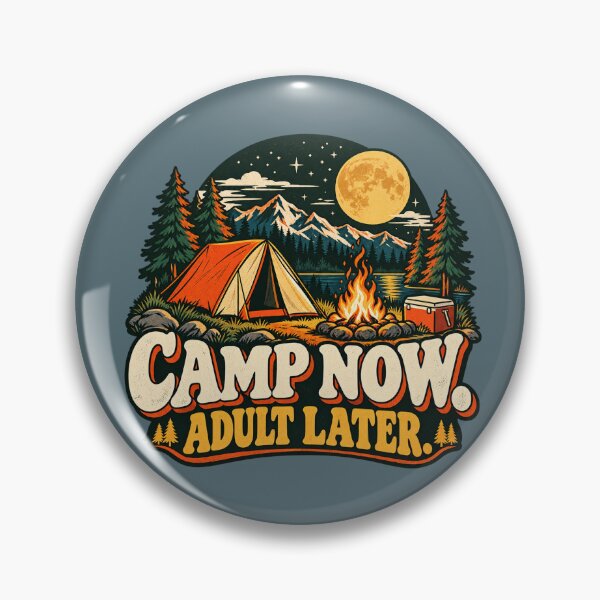 Item preview, Camp Now Adult Later Vintage Camping Christmas designed and sold by warlistop.