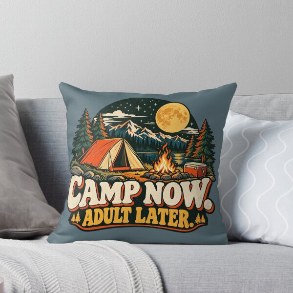 Item preview, Camp Now Adult Later Vintage Camping Christmas designed and sold by warlistop.