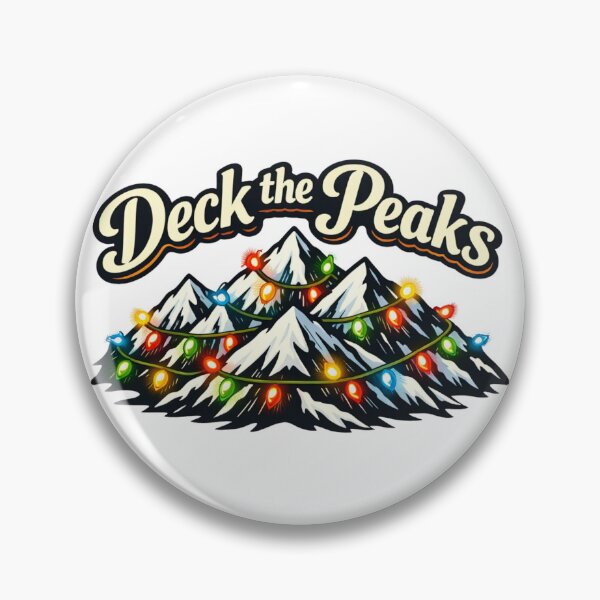 Item preview, Deck the Peaks Festive Mountain Christmas Lights designed and sold by GabeMountainArt.