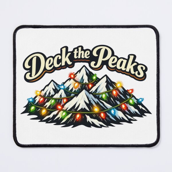 Item preview, Deck the Peaks Festive Mountain Christmas Lights designed and sold by GabeMountainArt.