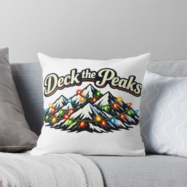 Item preview, Deck the Peaks Festive Mountain Christmas Lights designed and sold by GabeMountainArt.